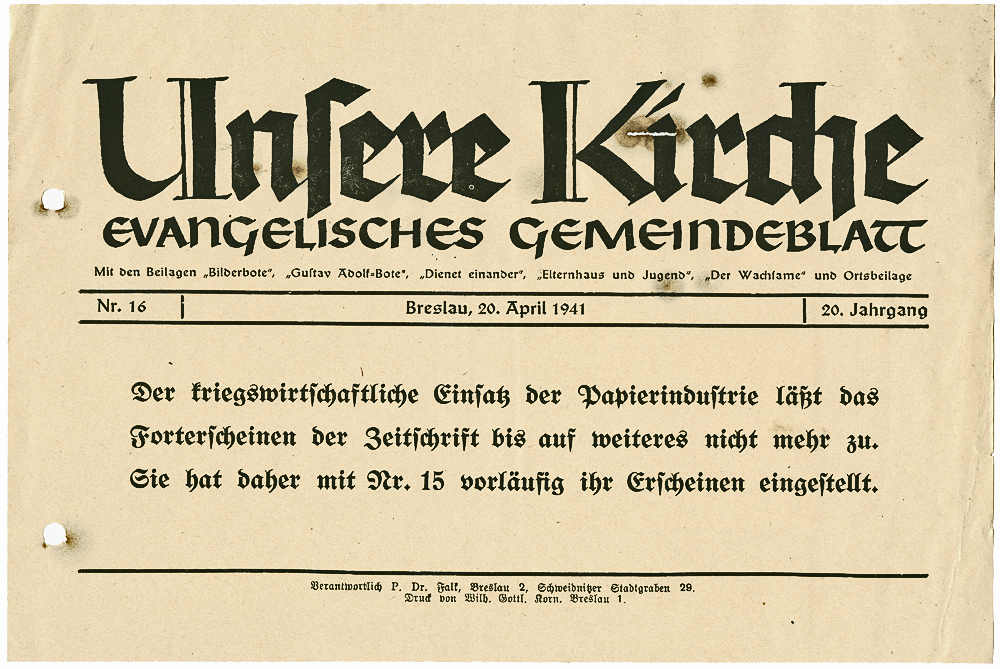 Unsere Kirche Evangelisches Gemeindeblatt